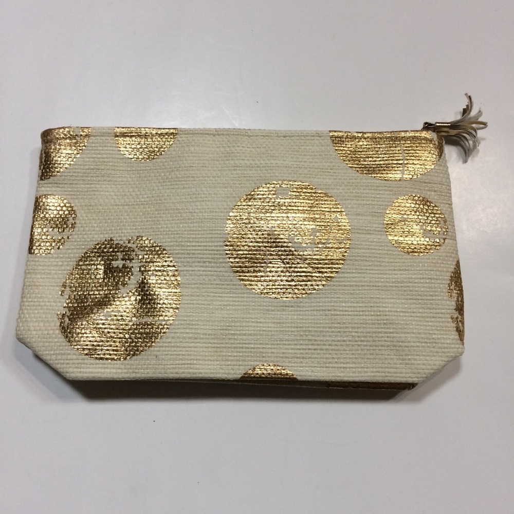 Shiraleah Chicago Metallic Dot Zippered Pouch